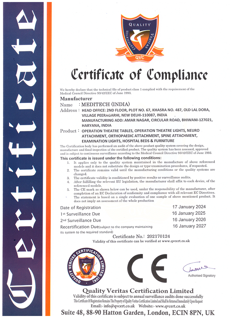 Certificate Of Compliance