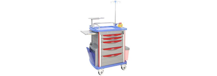 Abs Emergency Crash Cart Trolley