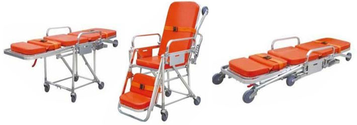 Ambulance Stretcher Cum Wheel Chair