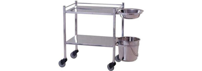 Stainless Steel Hospital Dressing Trolley